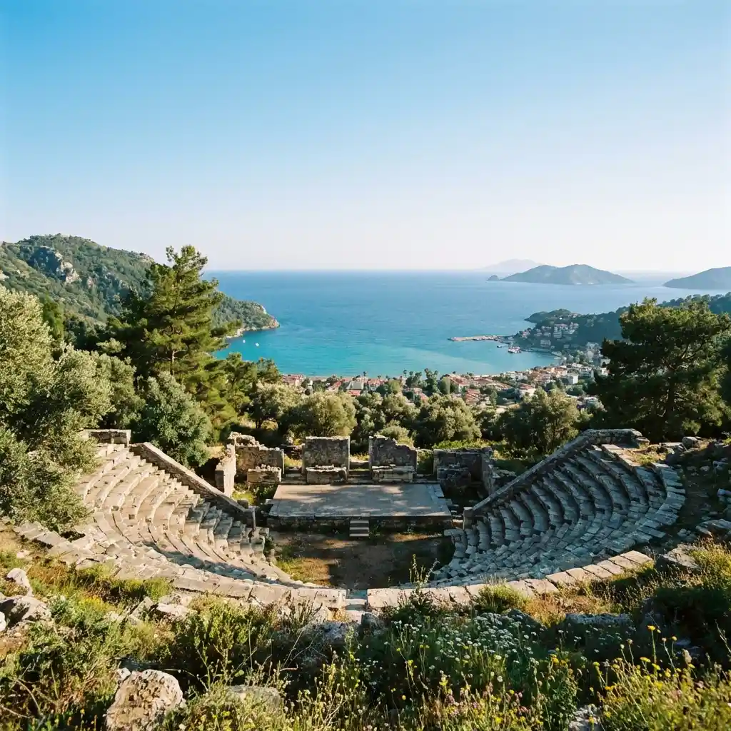 Yücel Körfez Evleri yakınında gezilecek yerler - Amos Antik Kenti